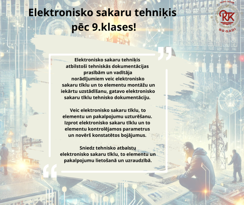 Elektronisko sakaru tehniķis pēc 9.klases
