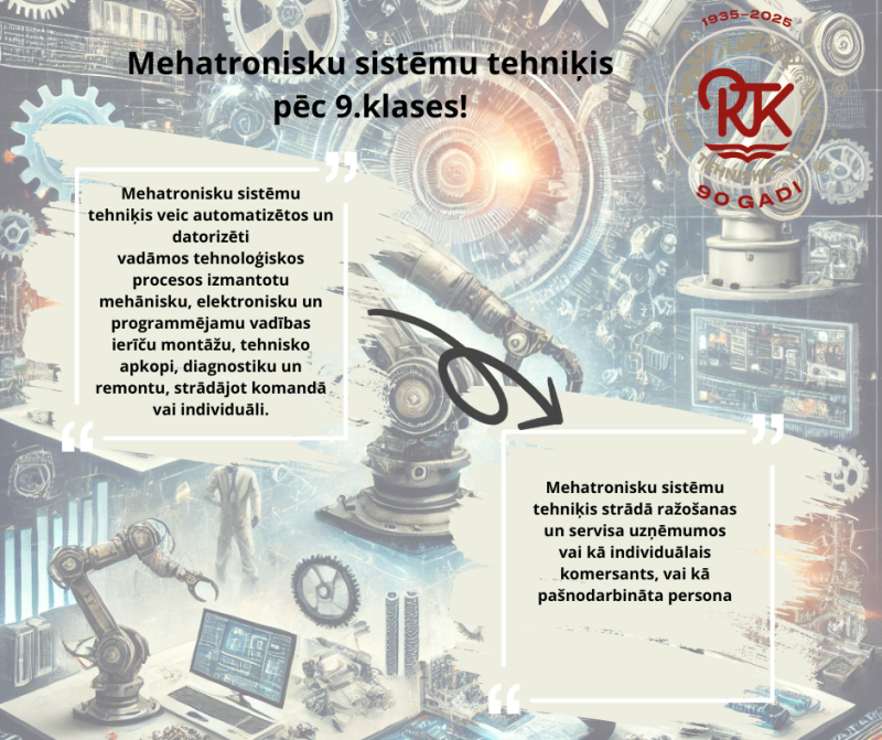 Mehatronisku sistēmu tehniķis pēc 9.klases