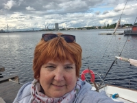 Direktores vietniece D.Bērziņa uz jahtas