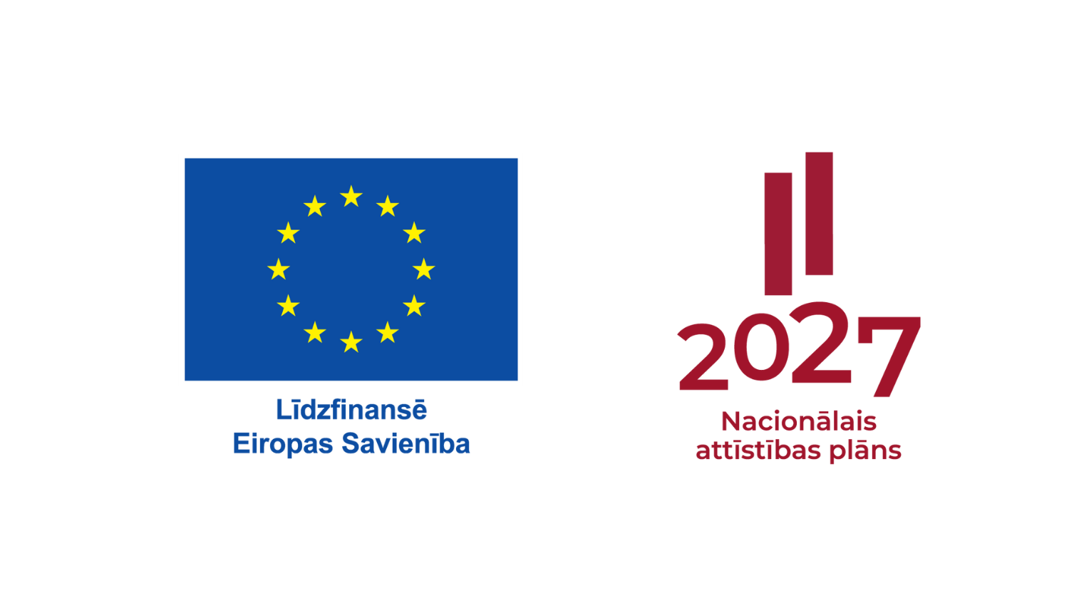 Nacionālais attīstības plāns līdzfinansē Eiropas Savienība logo