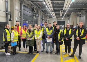 Studentu ekskursija uz uzņēmumu Baltic Cargo HUB - Foto 1